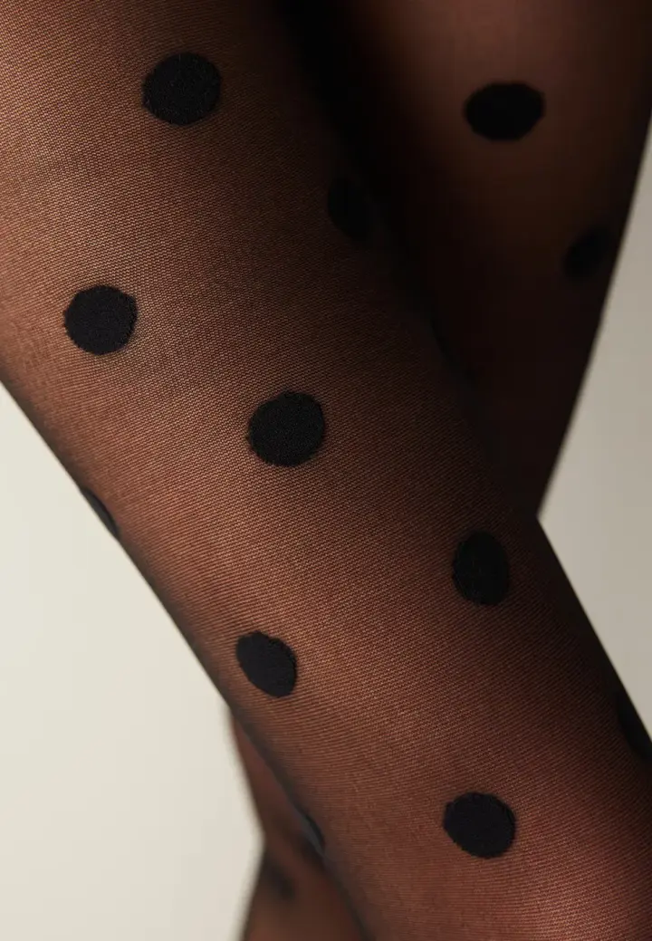 Dres Penti Big Dots 30 DEN Negru – Eleganță cu Stil Jucăuș hover