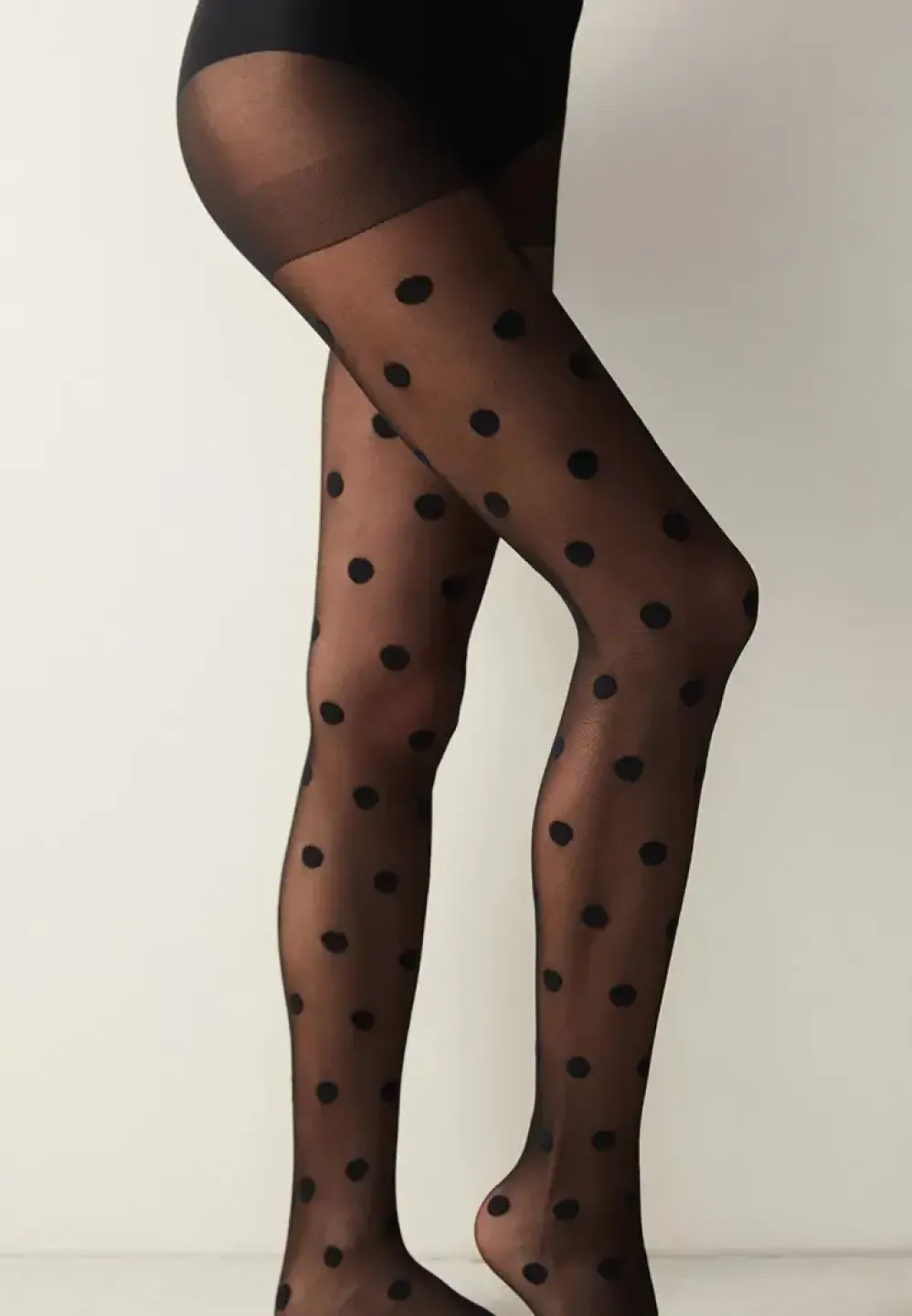 Dres Penti Big Dots 30 DEN Negru – Eleganță cu Stil Jucăuș - 1
