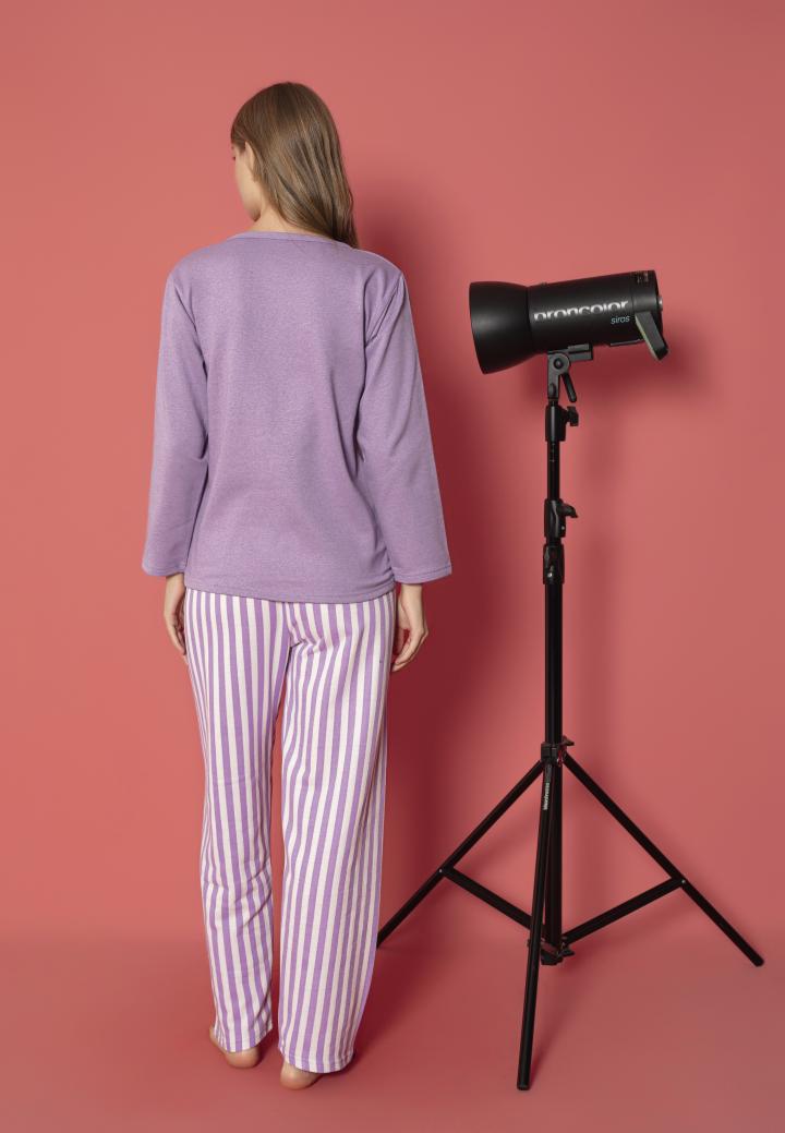 Pijama damă mâneci lungi vătuită – Lovely hover