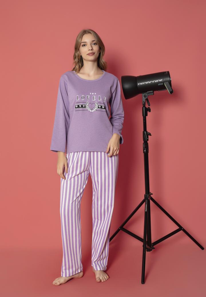 Pijama damă mâneci lungi vătuită – Lovely