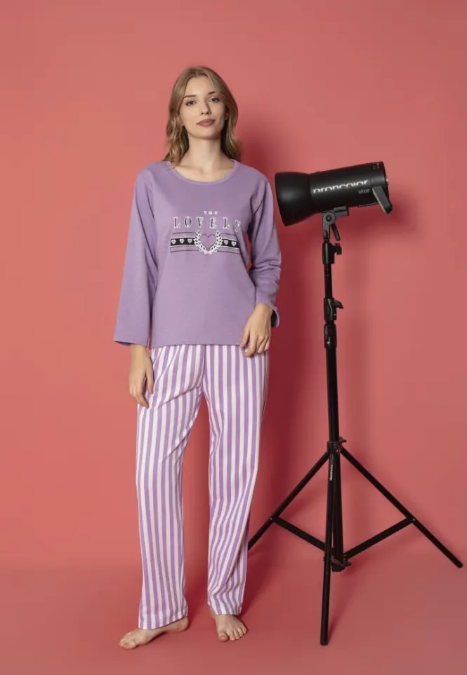 Pijama damă mâneci lungi vătuită – Lovely