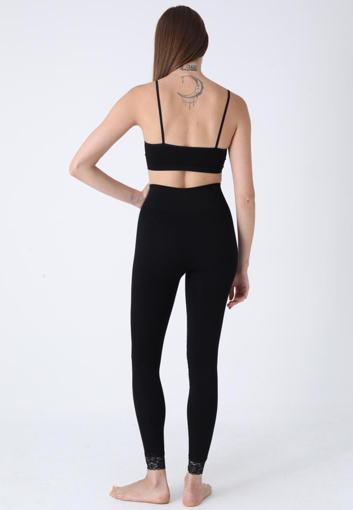 Colanți Damă Modelatori cu Dantelă la Tiv – Confort și Eleganță hover