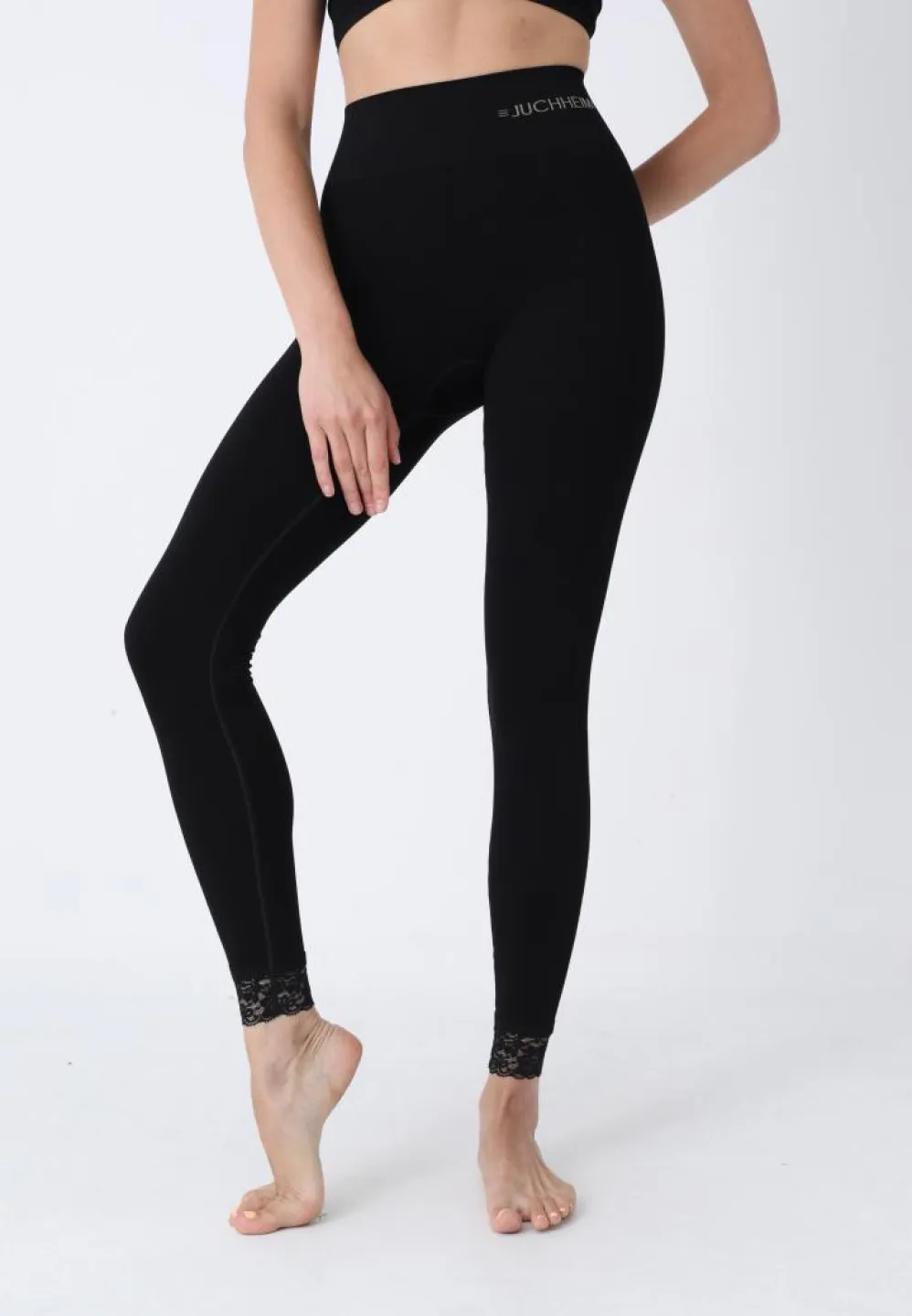 Colanți Damă Modelatori cu Dantelă la Tiv – Confort și Eleganță - 4