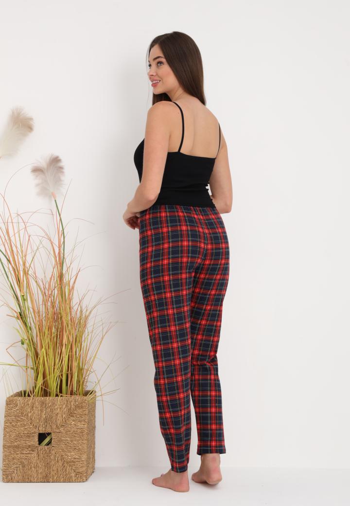 Pantaloni Damă lungi – Confort și Relaxare cu Print Carouri hover
