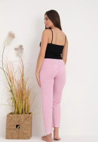 Pantaloni Damă lungi – Confort și Relaxare cu Print Dungi hover