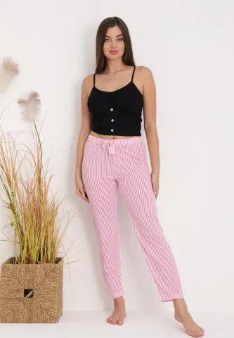 Pantaloni Damă lungi – Confort și Relaxare cu Print Dungi