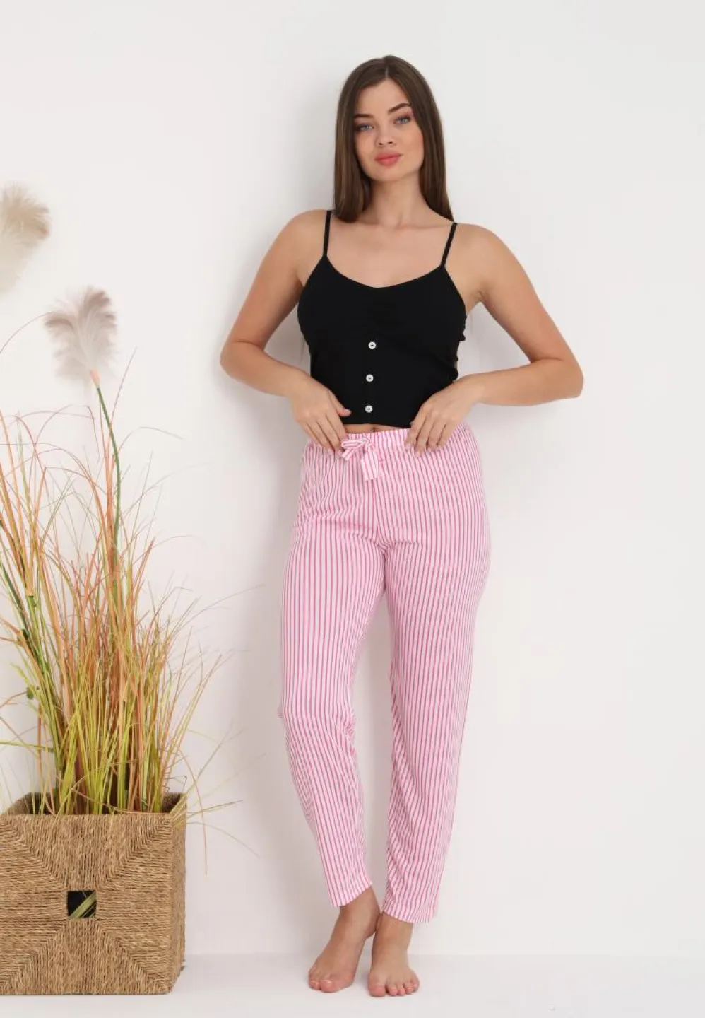 Pantaloni Damă lungi – Confort și Relaxare cu Print Dungi - 4