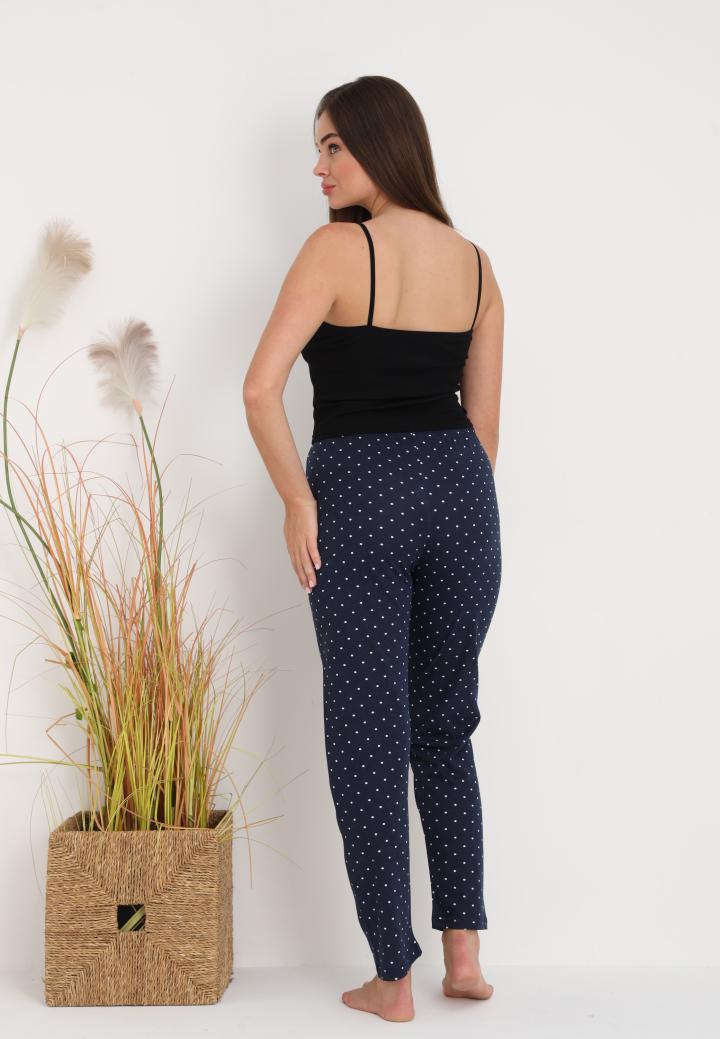 Pantaloni Damă lungi – Confort și Relaxare cu Print Buline Bluemarin hover
