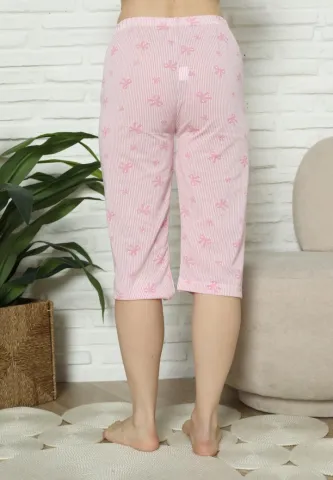 Pantaloni Damă trei sferturi roz – Confort și stil casual hover