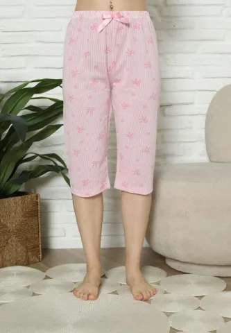 Pantaloni Damă trei sferturi roz – Confort și stil casual