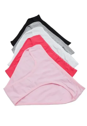 Chiloti Clasic Dama – Set 5 Bucati Colorate