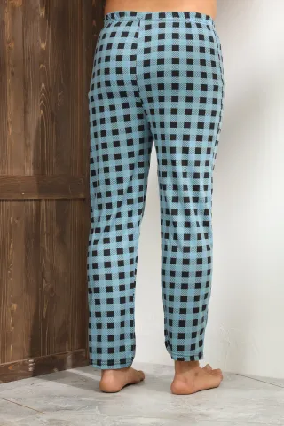 Pantalon bărbat cu print pătrat – design modern și confortabil,M hover