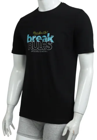 Tricou bărbat Break Rules – negru, stil urban