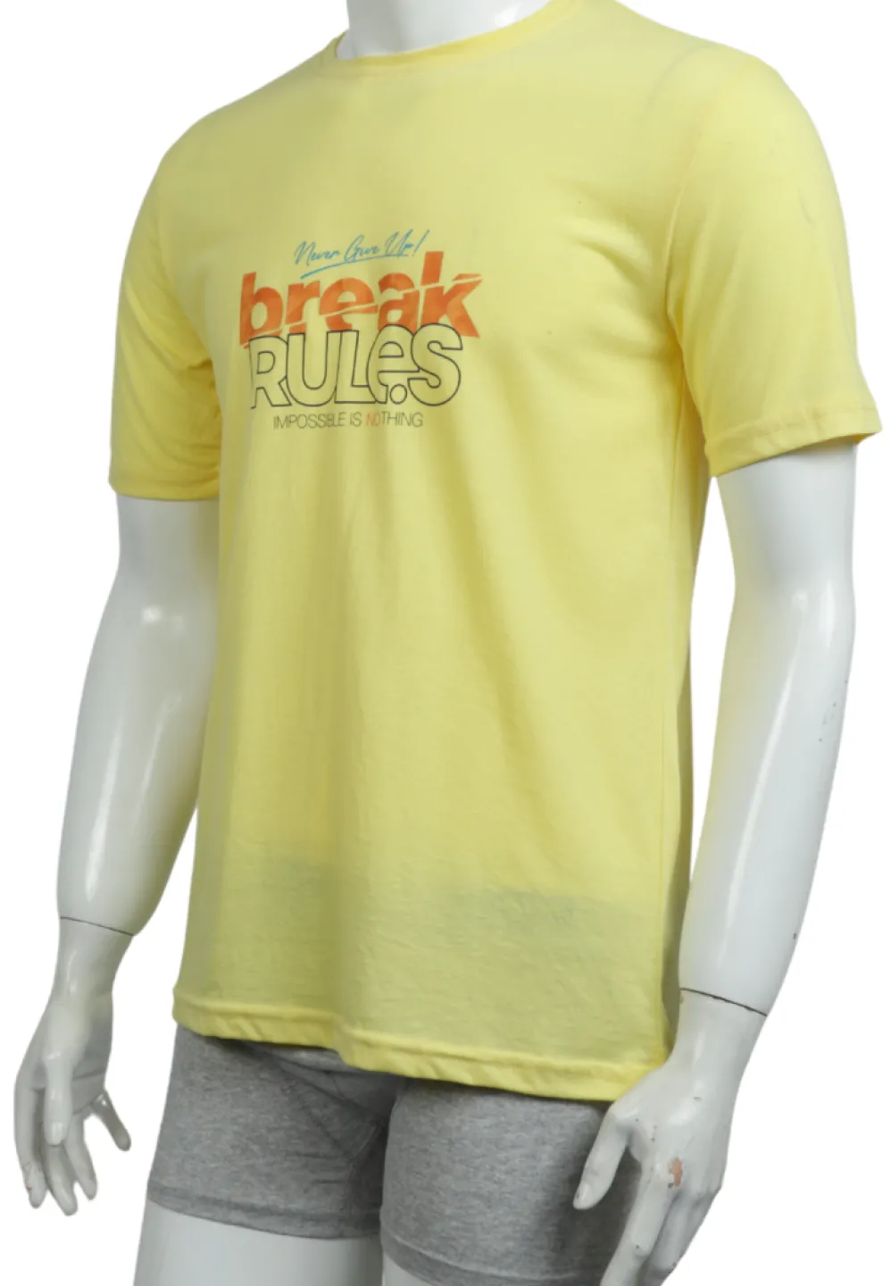 Tricou bărbat Break Rules – galben, casual modern - 1