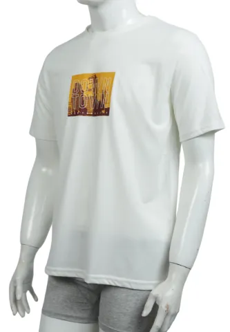 Tricou bărbat Down Town – alb, casual și modern