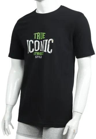 Tricou bărbat True Iconic – negru, stil modern și casual