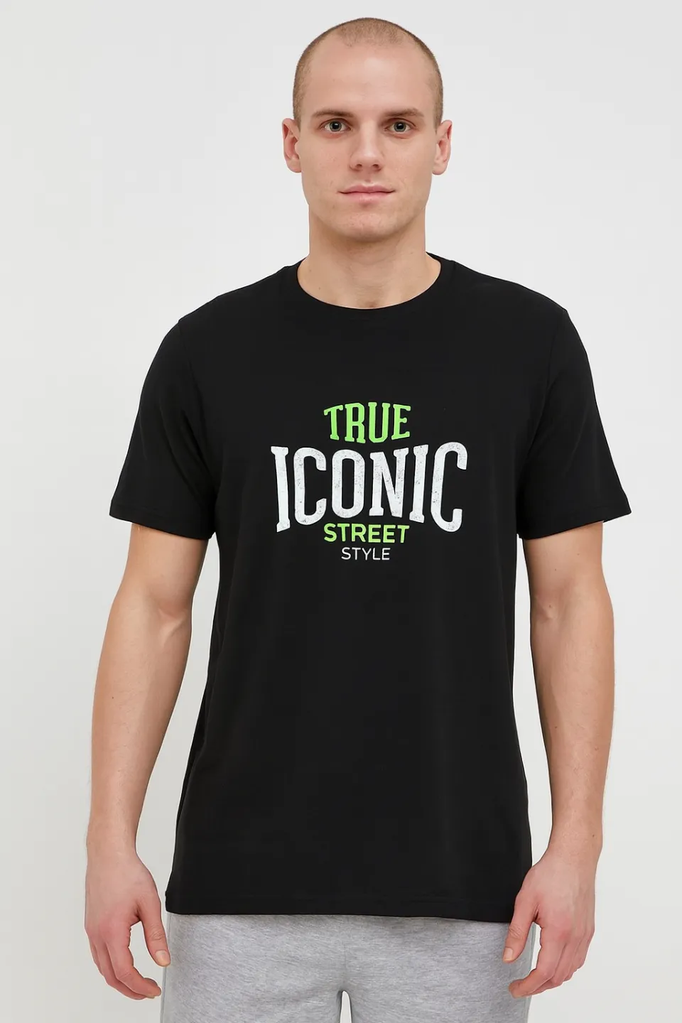 Tricou bărbat True Iconic – negru, stil modern și casual - 1