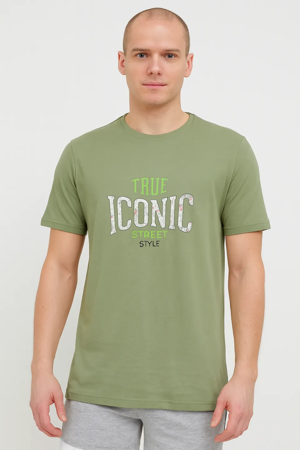 Tricou bărbat True Iconic – verde, stil modern și casual - 1