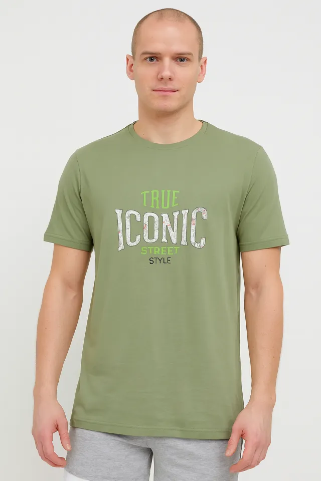Tricou bărbat True Iconic – verde, stil modern și casual