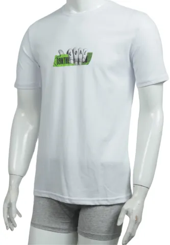 Tricou bărbat Coal – alb, stil modern și casual