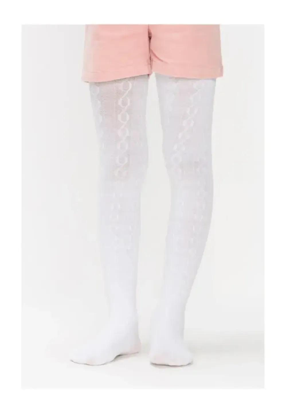 Dres Fete Penti Karina Bumbac Tricotat – Alb - 2