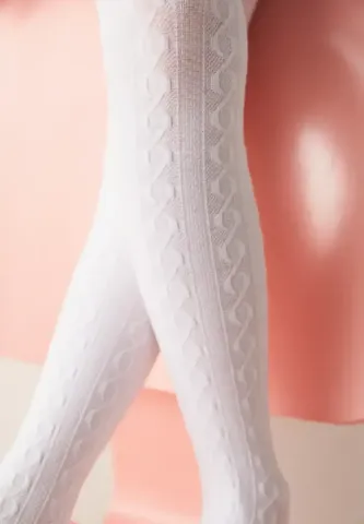 Dres Fete Penti Karina Bumbac Tricotat – Alb