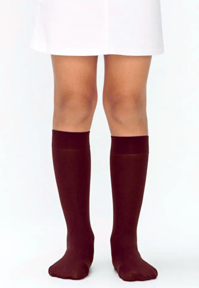 Sosete Penti Fete Micro 40 Den, Mat, Bordo