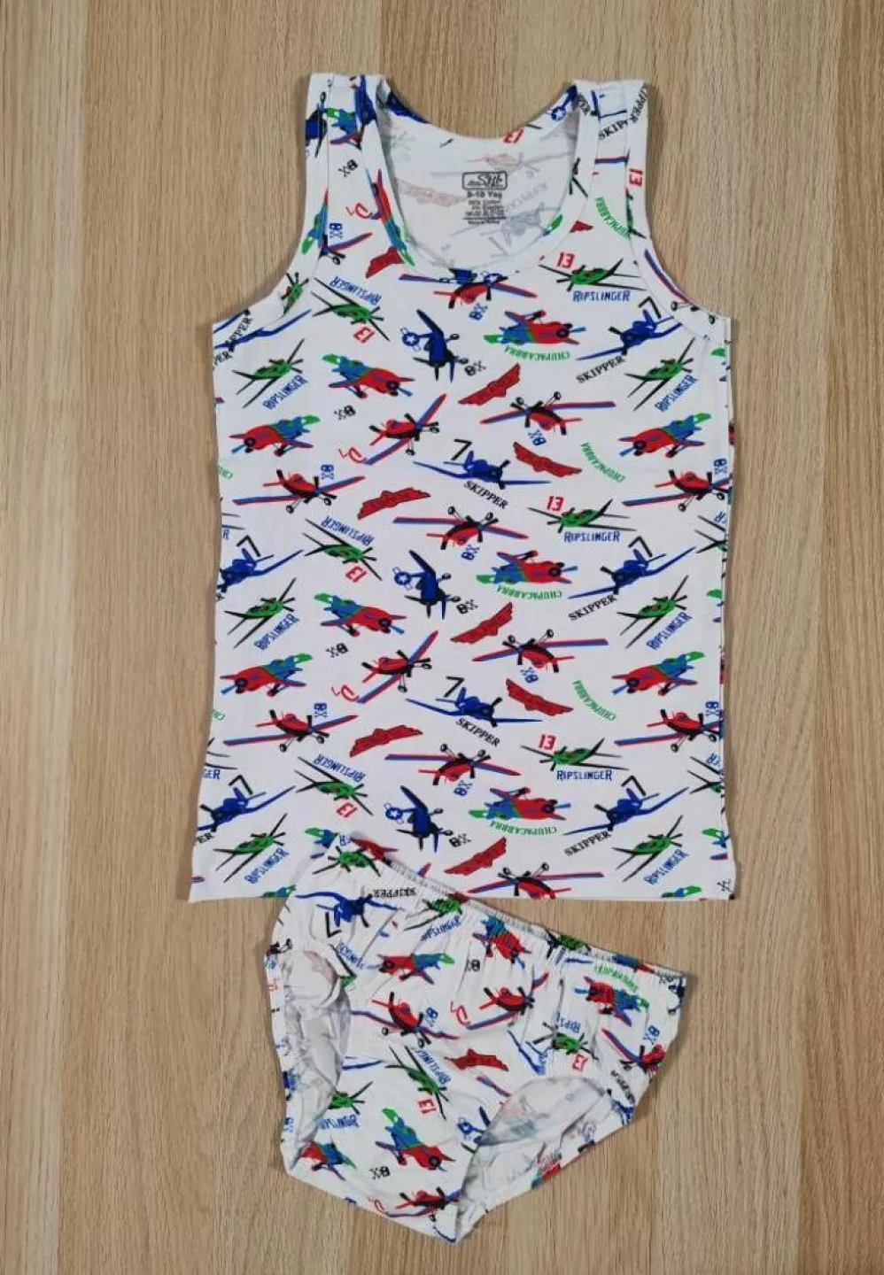 Set băieți – Maiou și chilot – Bumbac colorat - 1