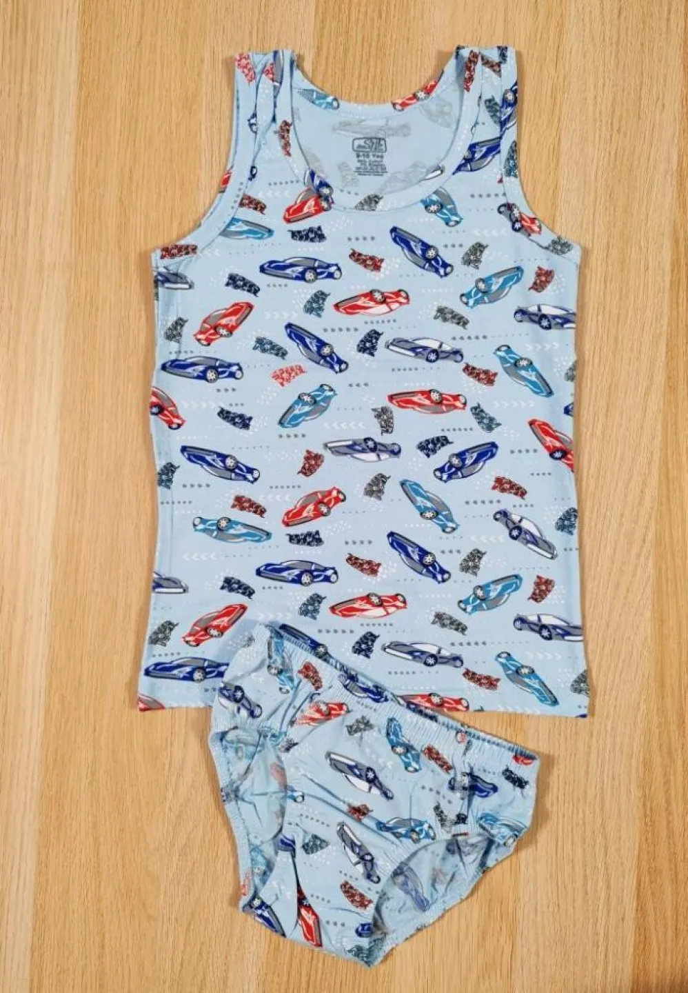 Set băieți – Maiou și chilot – Bumbac, mașinuță - 1