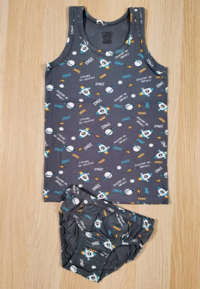 Set băieți – Maiou și chilot – Bumbac, Space