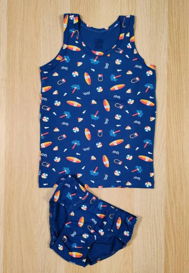 Set băieți – Maiou și chilot – Bumbac, Plajă