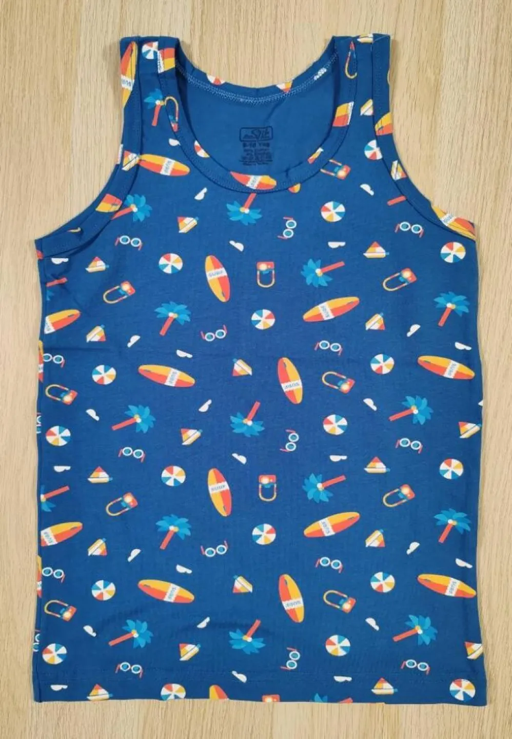 Maiou băieți din bumbac – Bleumarin – Model Summer - 1