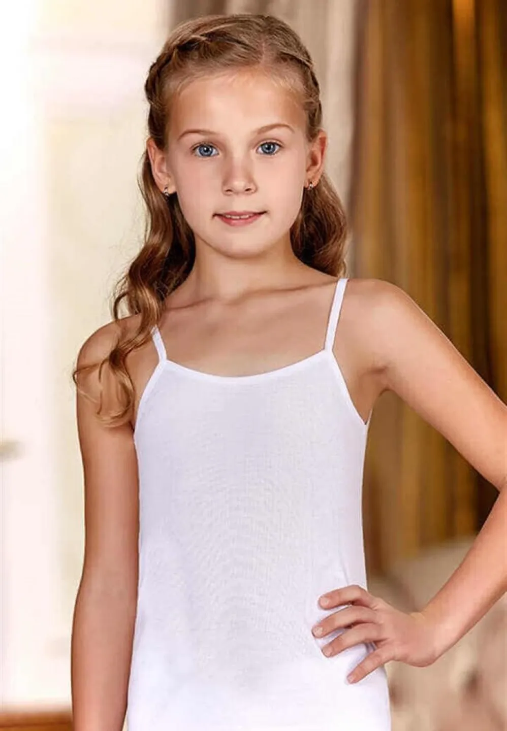 Maiou Fete Alb Bumbac - 1