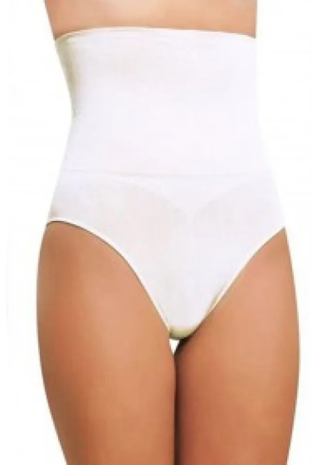 Corset cu Bandă Adezivă Modelatoare – Chilot Tanga Alb