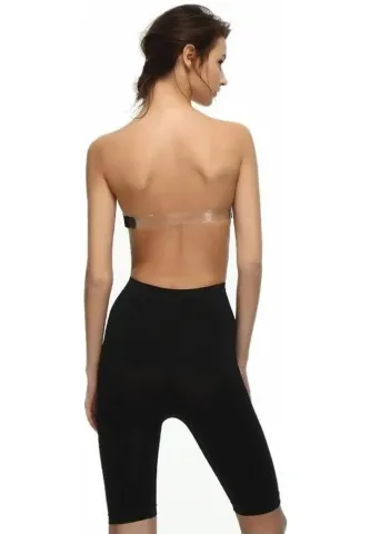 Corset Modelator cu Talie Înaltă și Bandă cu Silicon – Negru hover