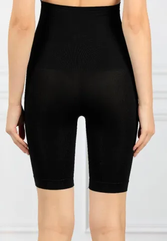 Corset Modelator cu Efect de Ridicare a Feselor, cu Silicon și Pantaloni Scurți – Negru hover