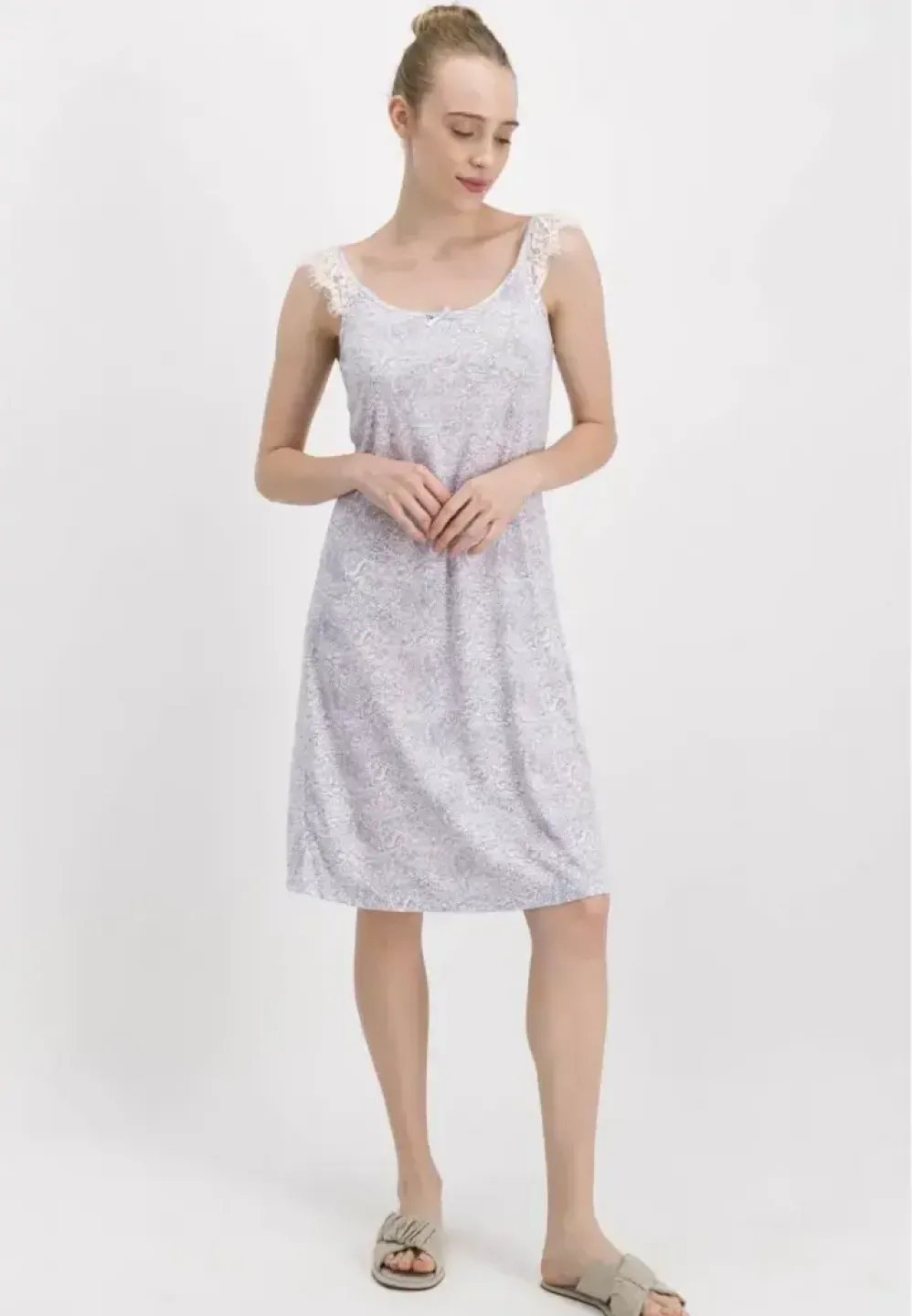 Rochie cu Bretele din Dantelă de Damă Elegantă - 3