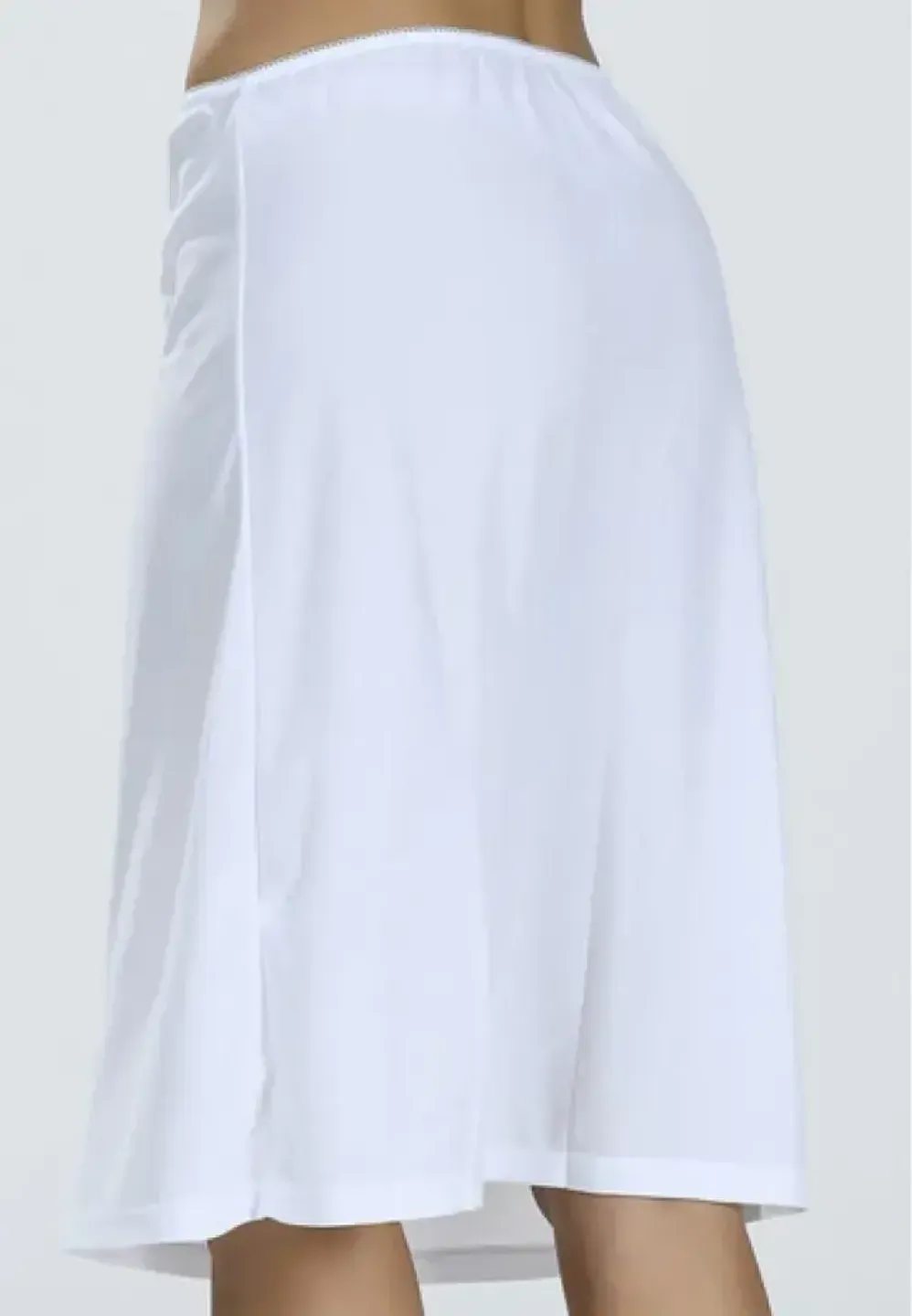 Jupă Lungă Femei Până la Genunchi – Alb - 1