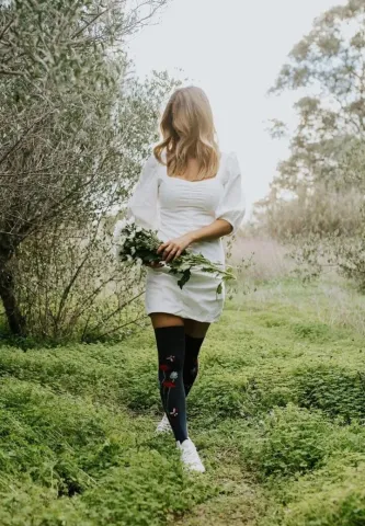 Șosete Dama Peste Genunchi Vesele Buburuze