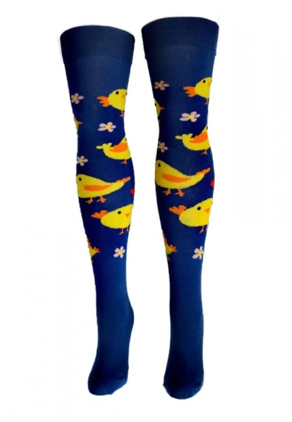 Șosete Dama Peste Genunchi Vesele Pasăre - 1