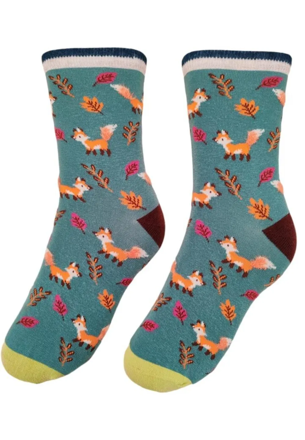 Șosete Dama din Bumbac Organic cu Vulpe - 1