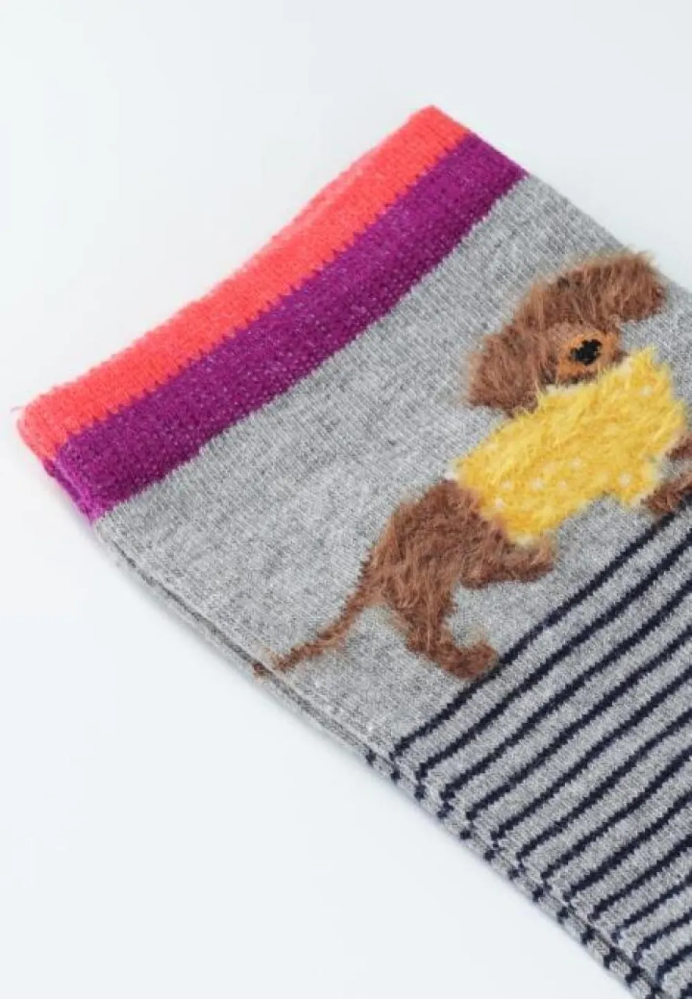 Șosete Dama din Bumbac Organic, Model Cățel - 3