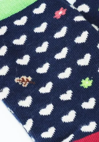 Șosete Dama din Bumbac Organic, Model Inimioare hover