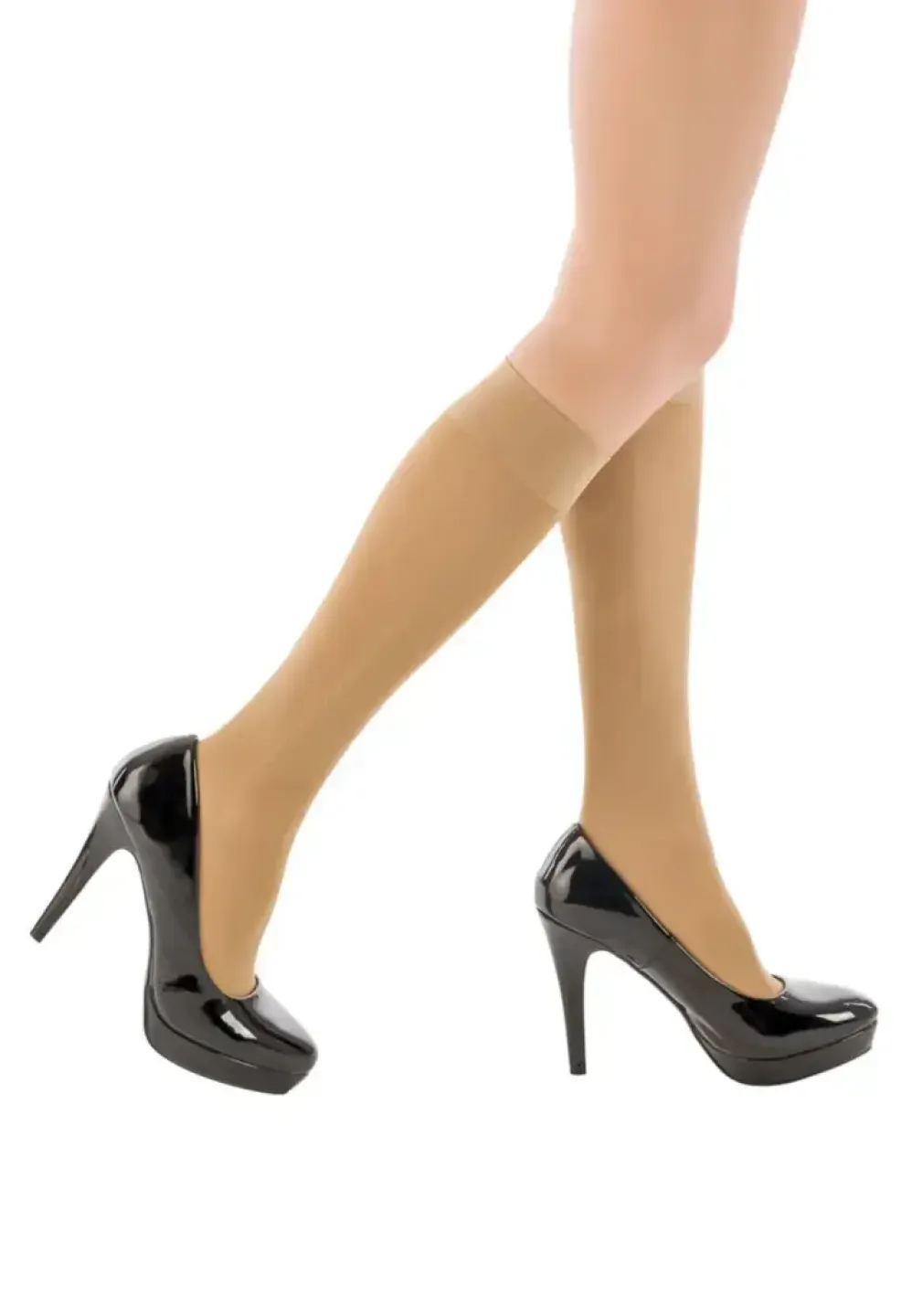 Șosete Penti Micro 70 DEN Sub Genunchi – Opace, Lucioase, Bej - 1