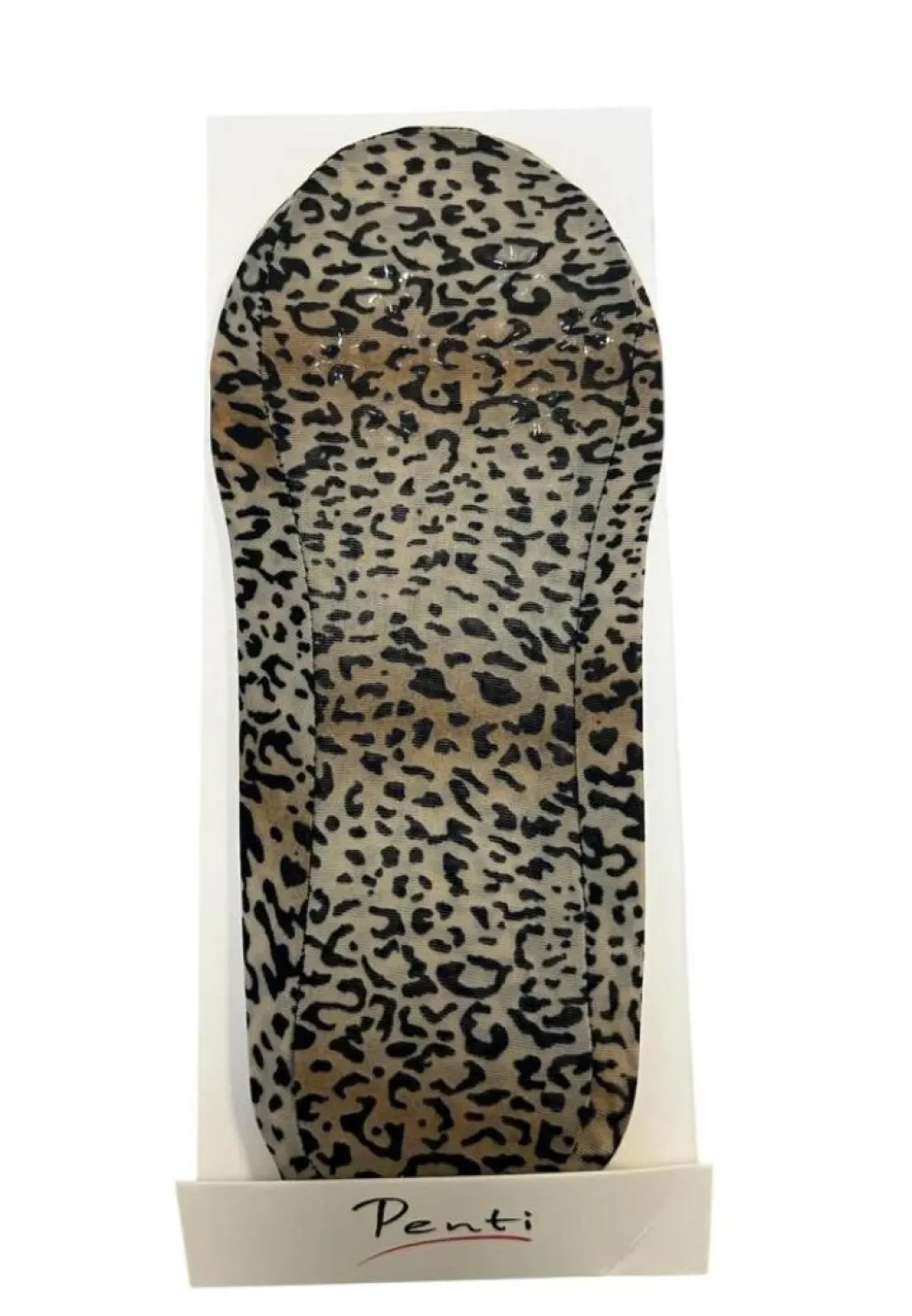 Tălpici damă fără cusătură, imprimeu leopard, călcâi cu silicon - 2