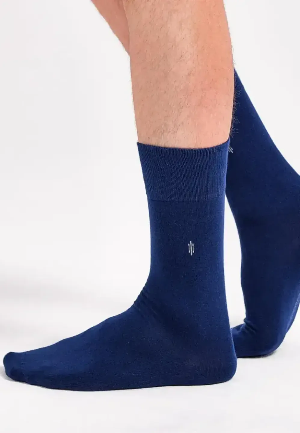 Șosete Bărbați Bambus, Fără Cusătură, Albastru - 1