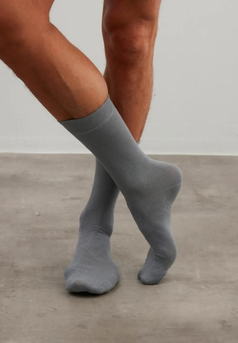 Șosete Bărbați Bambus, Fără Cusătură, Gri - 1