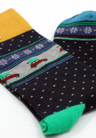 Șosete Bărbați Bumbac Organic – Model cu Mașina, Fără Cusătură hover