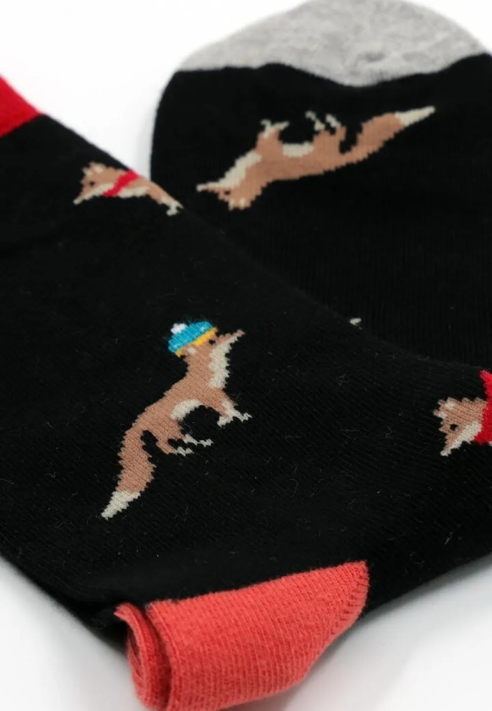 Șosete Bărbați Bumbac Organic – Model cu Lup, Fără Cusătură - 2