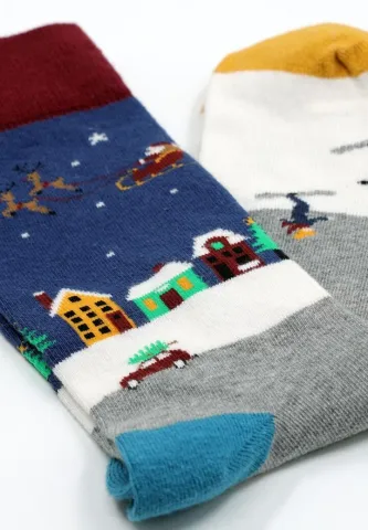 Șosete Bărbați Bumbac Organic – Model cu Ren, Fără Cusătură hover